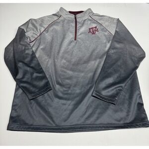 Texas A&M Aggies Pullover Quarter Zip Pull Over Jacket Men's Size XXL Colosseum
